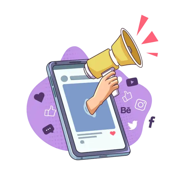 Social Media Campaign illustration